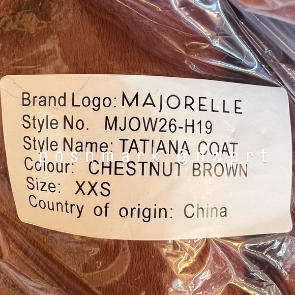 MAJORELLE ๐ฆ Tatiana Faux Fur Coat Jacket Chestnut Brown XXS XS 0 Tatianna - Picture 8 of 8